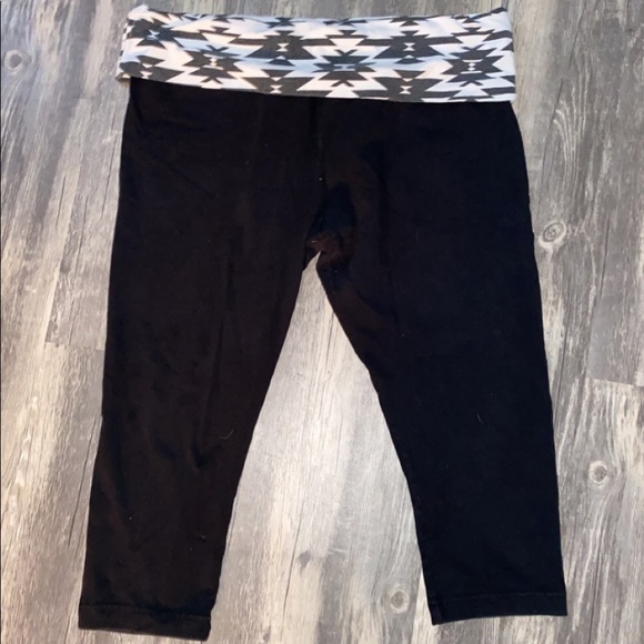 Fold over waist yoga pants